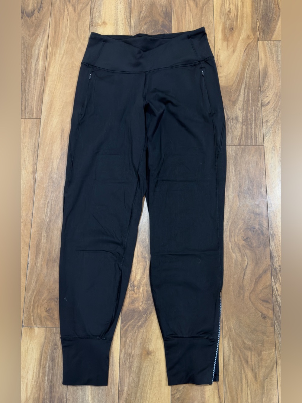 Lululemon Women’s Fresh Tracks Pant Black Size 6 Stretch Zip Ankle Gym Running